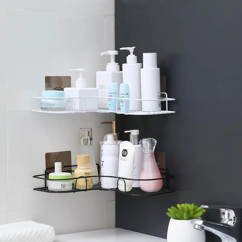 Metal corner nail-free double-layer storage rack bathroom kitchen accessories shampoo storage rack living room bedroom storage
Metal corner nail-free double-layer storage rack bathroom kitchen accessories shampoo storage rack living room bedroom storage