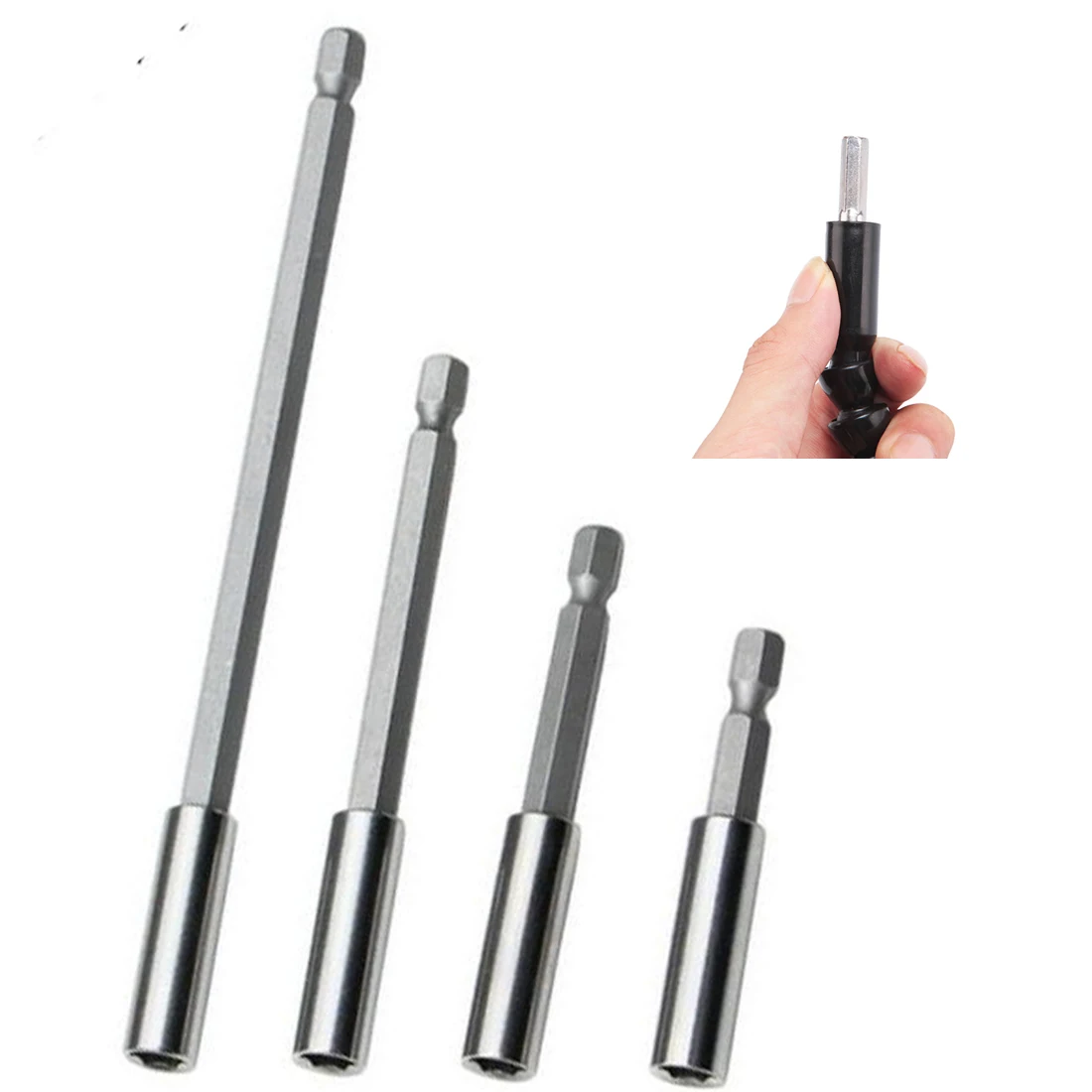 1/4" Set Magnetic Bit Holder Quick Change Extension Screwdriver Bits Set Hand Tools Hex Rod Shank Long Handle Screwdriver 1/3Pcs
1/4" Set Magnetic Bit Holder Quick Change Extension Screwdriver Bits Set Hand Tools Hex Rod Shank Long Handle Screwdriver 1/3Pcs