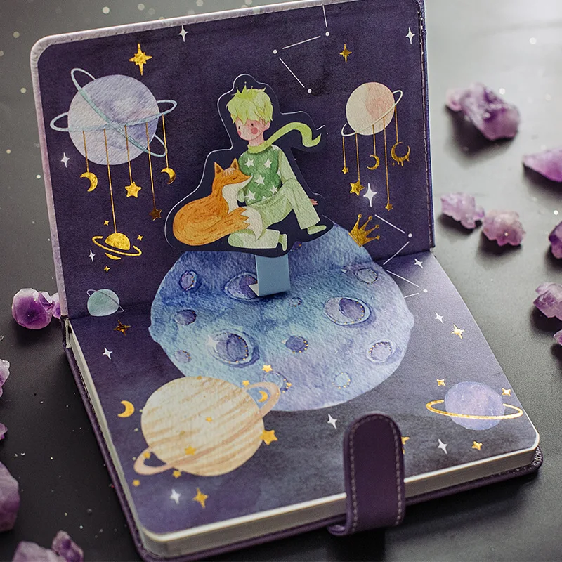 Le Petit Prince PU leather Notebook Diary Planner Fox rose Note book Stationery School Supplies Study Gift Tools
Le Petit Prince PU leather Notebook Diary Planner Fox rose Note book Stationery School Supplies Study Gift Tools