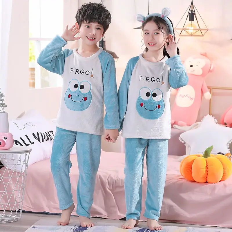Baby Boy Girl Clothes Pajamas Set Flannel Fleece Toddler Child Warm Catoon Bear Sleepwear Kids Home Suit Thicken Home Clothes
Baby Boy Girl Clothes Pajamas Set Flannel Fleece Toddler Child Warm Catoon Bear Sleepwear Kids Home Suit Thicken Home Clothes