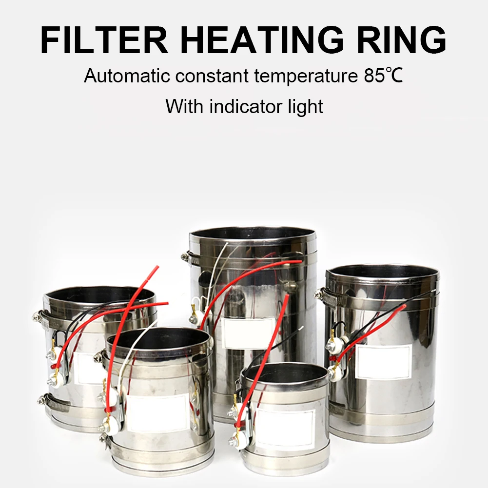 Diesel Filter Heater 12/24V 120W Automatic Constant Temperature Adjustable Size Stainless Steel Electric Heating Ring Truck Boat
Diesel Filter Heater 12/24V 120W Automatic Constant Temperature Adjustable Size Stainless Steel Electric Heating Ring Truck Boat