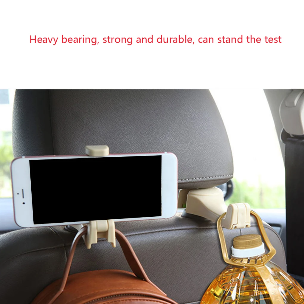 Car Headrest Hook with Phone Holder Seat Back Hanger for Bag Purse Grocery Cloth Portable 2in1 Multifunction Clips Hooks
Car Headrest Hook with Phone Holder Seat Back Hanger for Bag Purse Grocery Cloth Portable 2in1 Multifunction Clips Hooks
