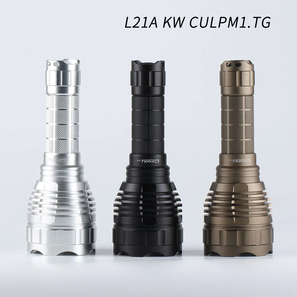 Convoy L21A with KW CULPM1.TG 8A driver ,1190 meters range, 21700 flashlight, torch,
Convoy L21A with KW CULPM1.TG 8A driver ,1190 meters range, 21700 flashlight, torch,