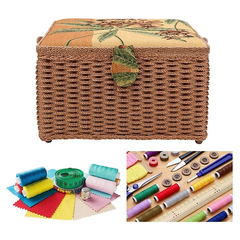 Handmade Sewing Storage Case,Hand-Made Knitting Tool , Thread Needle Storage Box Organizer for Household Embroidery 
Handmade Sewing Storage Case,Hand-Made Knitting Tool , Thread Needle Storage Box Organizer for Household Embroidery