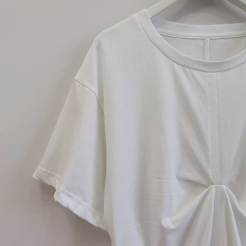 Women T-shirt 2021 Spring and Summer New Ladies Solid Color Round Neck Short-sleeved Cotton T-shirt
Women T-shirt 2021 Spring and Summer New Ladies Solid Color Round Neck Short-sleeved Cotton T-shirt