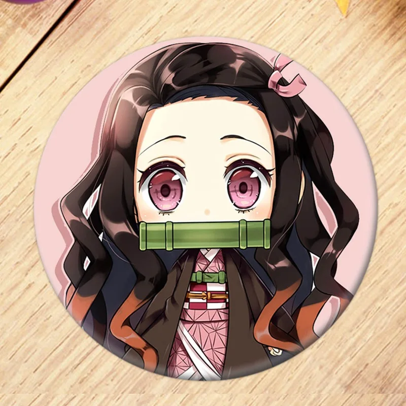 Cute Anime Badges Demon Slayer: Kimetsu No Yaiba Cosplay Brooch Pins Schoolbag 5.8CM 
Cute Anime Badges Demon Slayer: Kimetsu No Yaiba Cosplay Brooch Pins Schoolbag 5.8CM