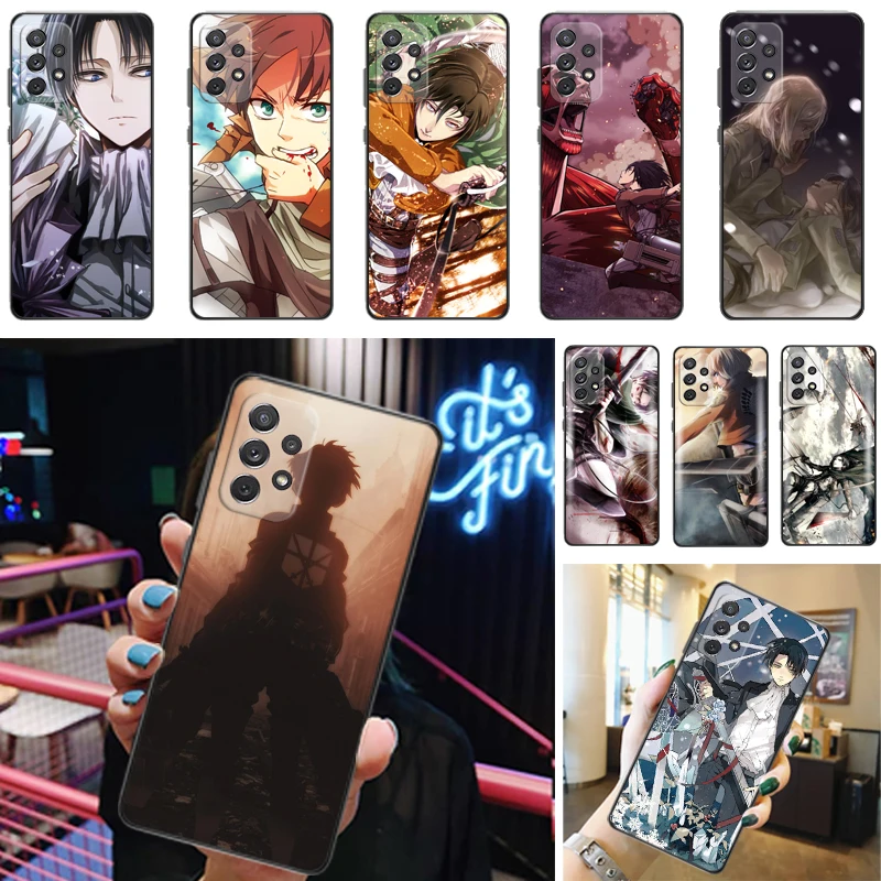 Attack On Titan Eren Jager Mikasa Ackerman Armin Arlert Levi Phone Case For Samsung Galaxy A52 4G 5G A72 Funda Back Cover Coque
Attack On Titan Eren Jager Mikasa Ackerman Armin Arlert Levi Phone Case For Samsung Galaxy A52 4G 5G A72 Funda Back Cover Coque