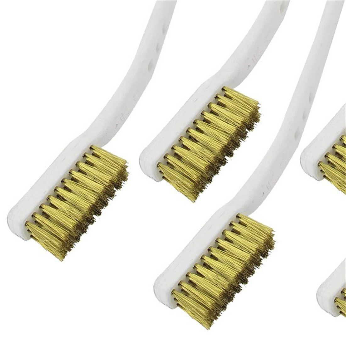 5PCS Plastic White Handle Brass Wire Brush For Industrial Devices Polishing Detail Brush Cleaning Tool
5PCS Plastic White Handle Brass Wire Brush For Industrial Devices Polishing Detail Brush Cleaning Tool