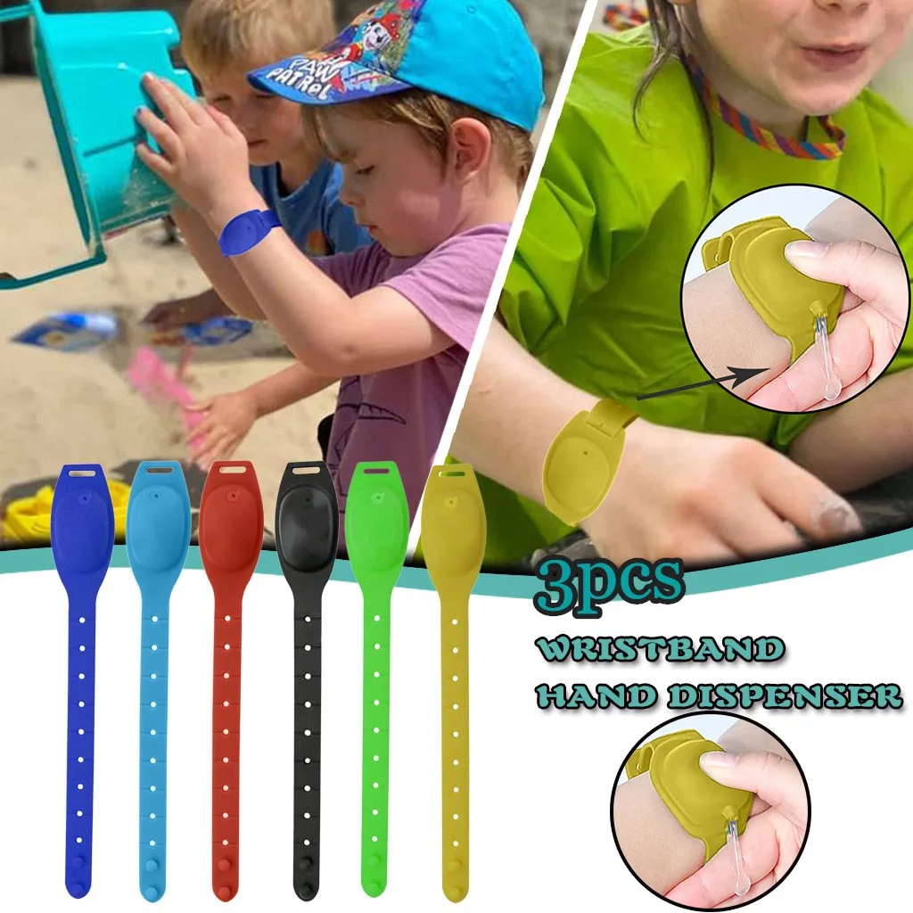 3PC wristband hand dispenser this wearable hand sanitizer for Hand Washing School Travel Work Outdoor Camping A60 
3PC wristband hand dispenser this wearable hand sanitizer for Hand Washing School Travel Work Outdoor Camping A60