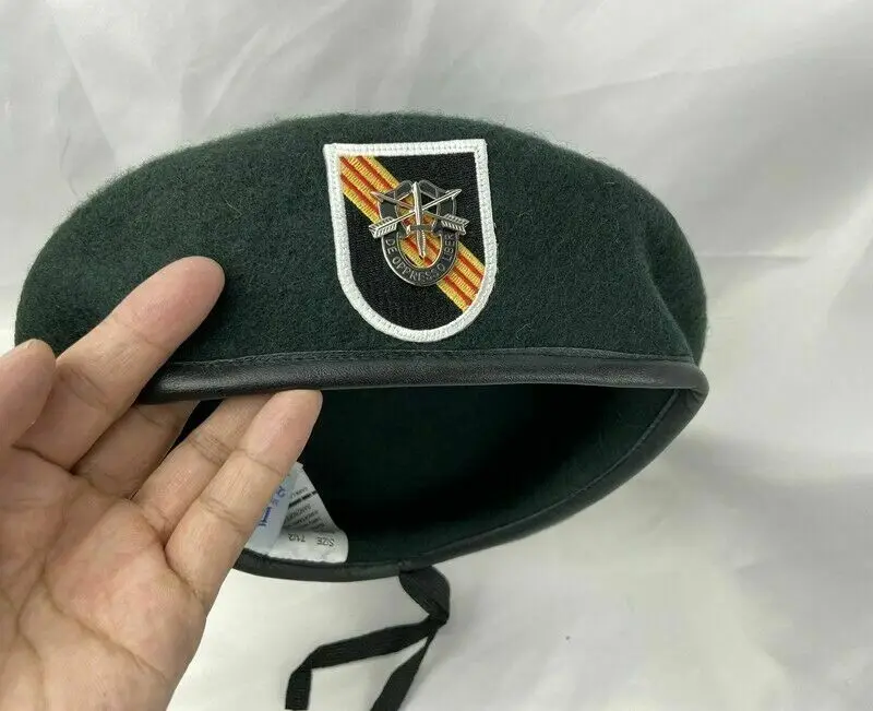 VIETNAM WAR NEW US ARMY 5TH SPECIAL FORCES GROUP GREEN BERET MILITARY HAT WOOLEN CAP CAP
VIETNAM WAR NEW US ARMY 5TH SPECIAL FORCES GROUP GREEN BERET MILITARY HAT WOOLEN CAP CAP