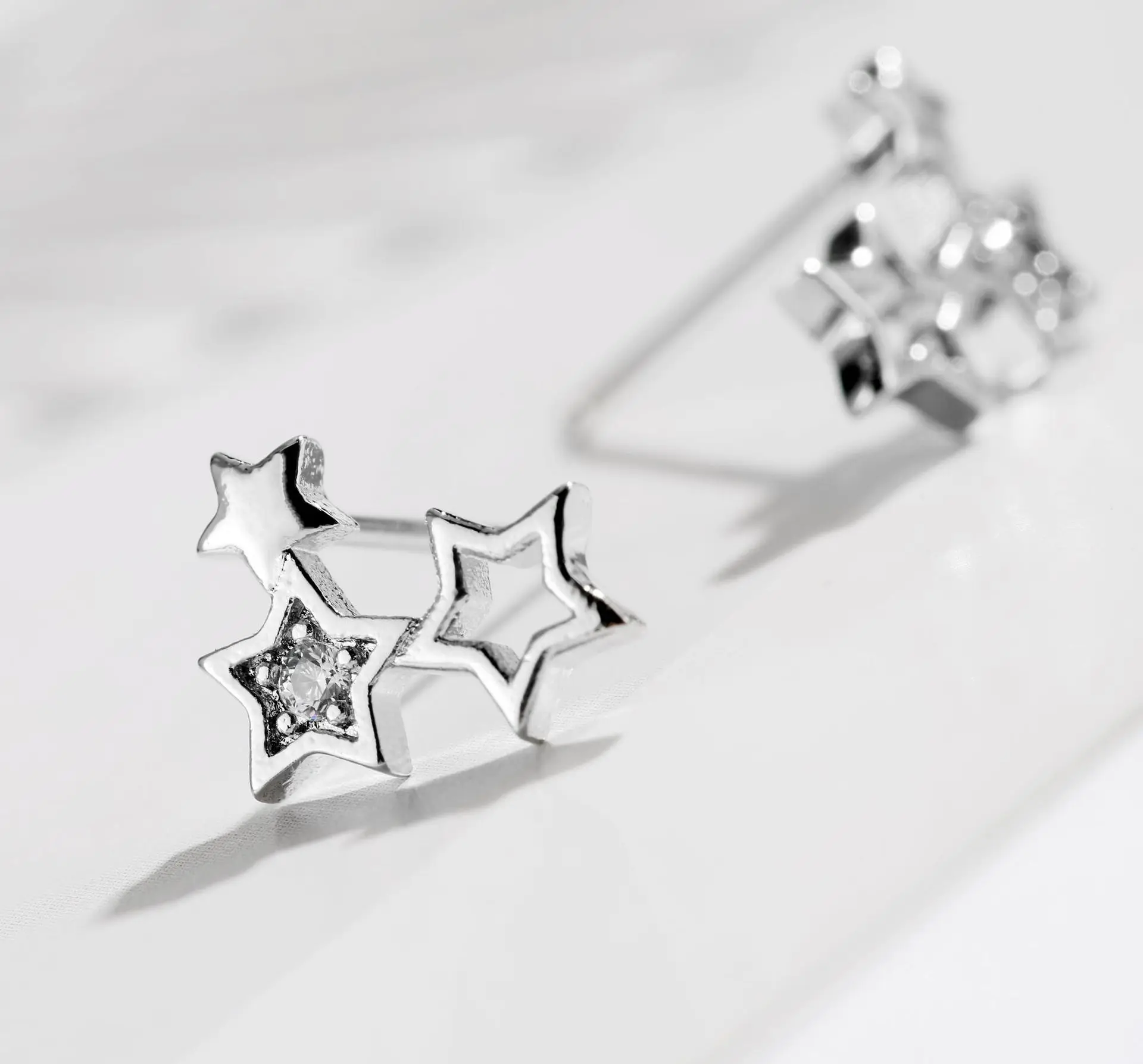 925 Sterling Silver Zircon Star Stud Earrings For Women Jewelry Prevent Allergy pendientes pendientes eh240
925 Sterling Silver Zircon Star Stud Earrings For Women Jewelry Prevent Allergy pendientes pendientes eh240