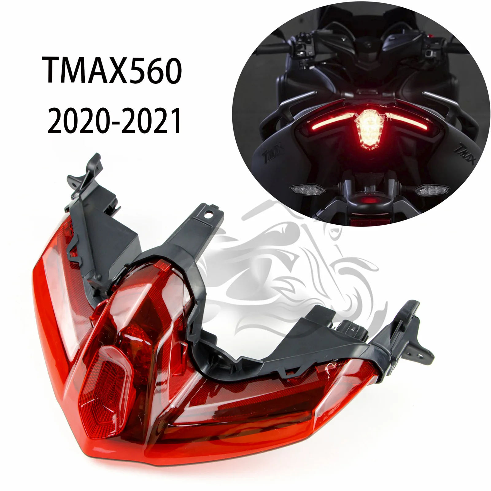 Integrated Rear LED Tail Light for YAMAHA T-MAX560 TMAX560 Tech Max 2020 2021 Turn Signal Brake Taillight XP 560 TMAX 560 
Integrated Rear LED Tail Light for YAMAHA T-MAX560 TMAX560 Tech Max 2020 2021 Turn Signal Brake Taillight XP 560 TMAX 560