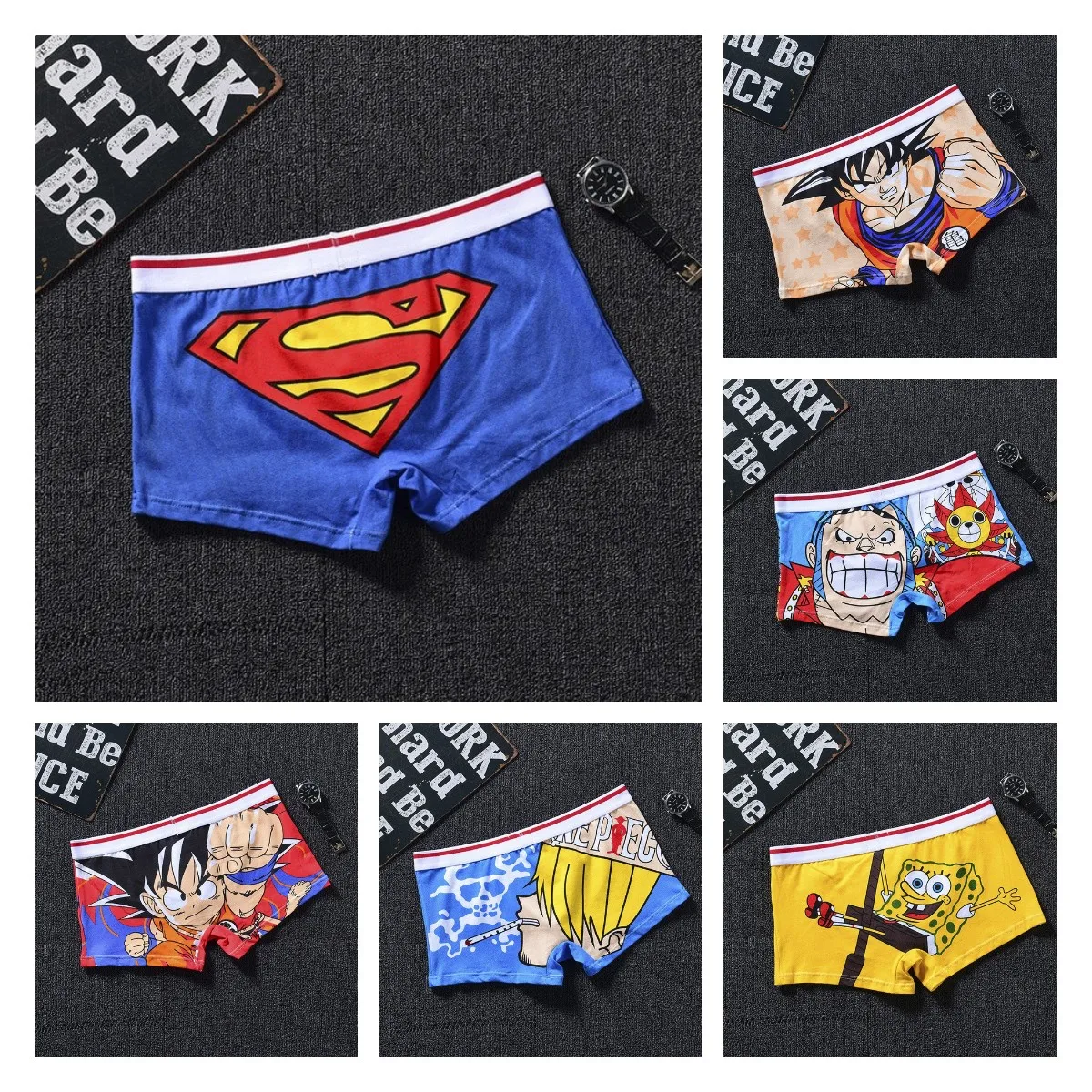 Anime son Wukong superhero cotton underwear adult children cartoon peripheral cute boxer pants
Anime son Wukong superhero cotton underwear adult children cartoon peripheral cute boxer pants