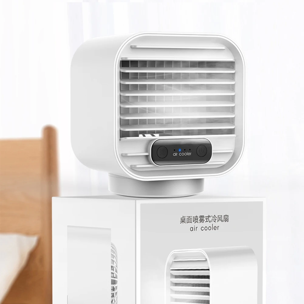 2-in-1 Portable Air Conditioner Humidifier Rechargeable Air Cooler Mini Desk Fan for Home Office
2-in-1 Portable Air Conditioner Humidifier Rechargeable Air Cooler Mini Desk Fan for Home Office