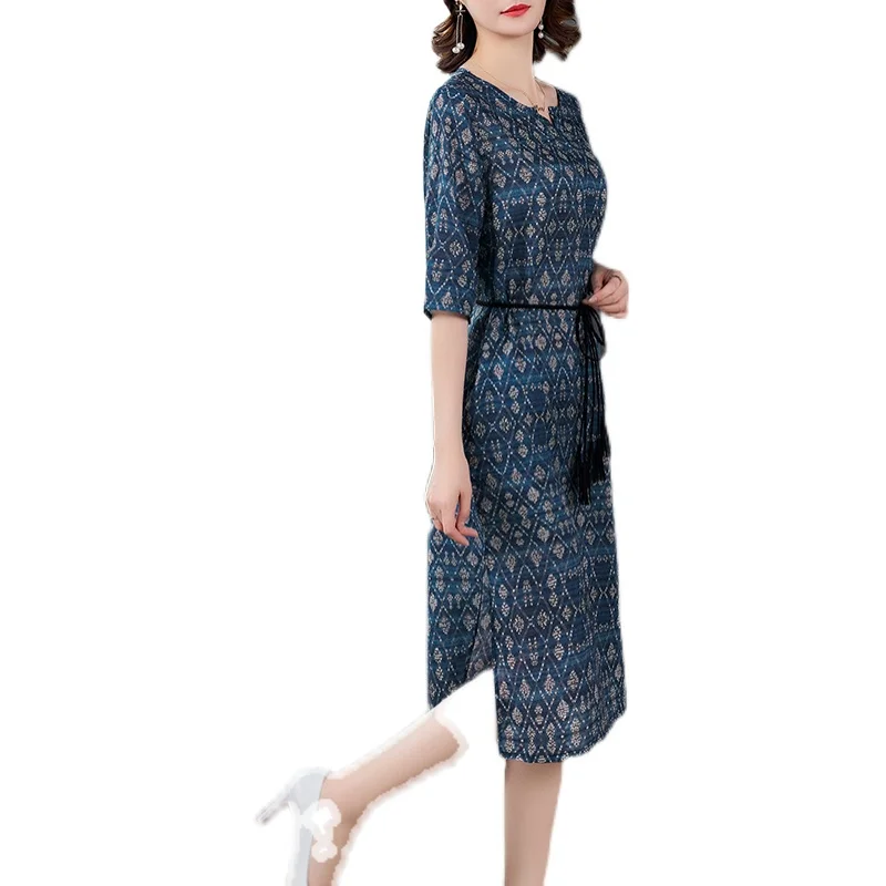 COIGARSAM 3XL Plus Size Vintage Print Women Long dress New Summer Dresses Main Picture Color 8583 
COIGARSAM 3XL Plus Size Vintage Print Women Long dress New Summer Dresses Main Picture Color 8583