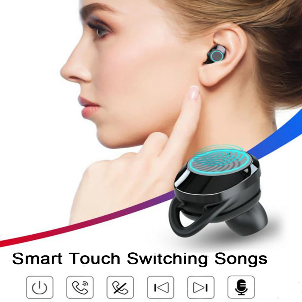 Беспроводные стереонаушники 9D G02 TWS Bluetooth 5.0 водонепроницаемые наушники IPX7 3300 мА/ч