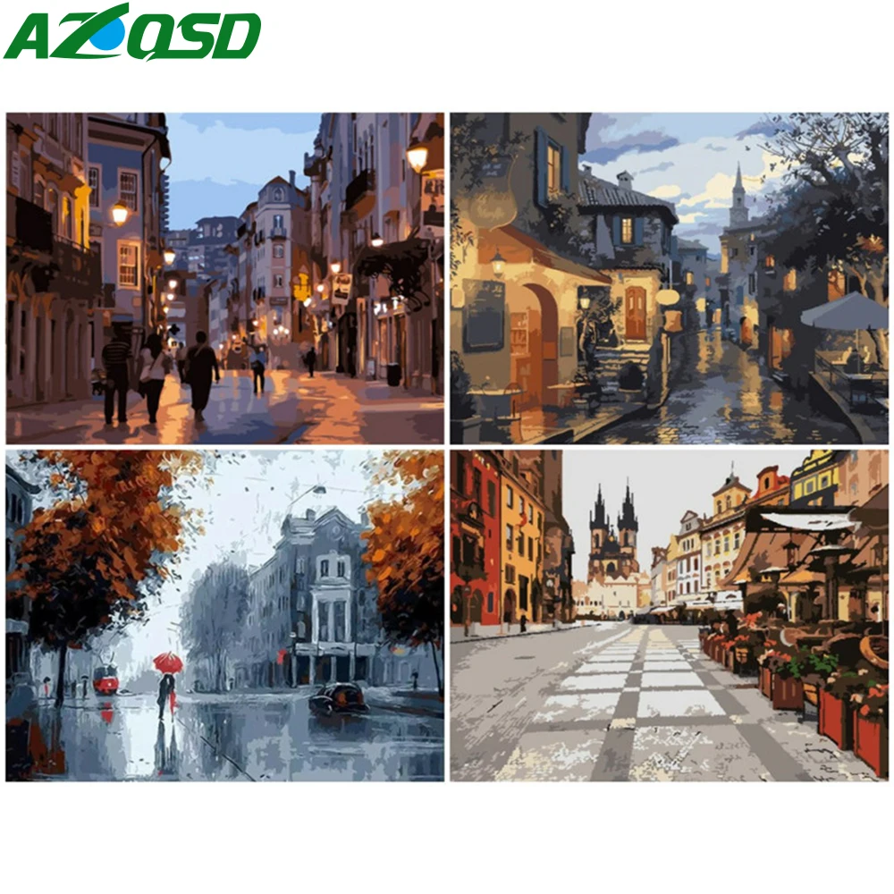 AZQSD живопись маслом по номерам уличный пейзаж, ручная роспись, современные настенные картины по номерам, холст из акрила, уникальные подарки
AZQSD живопись маслом по номерам уличный пейзаж, ручная роспись, современные настенные картины по номерам, холст из акрила, уникальные подарки