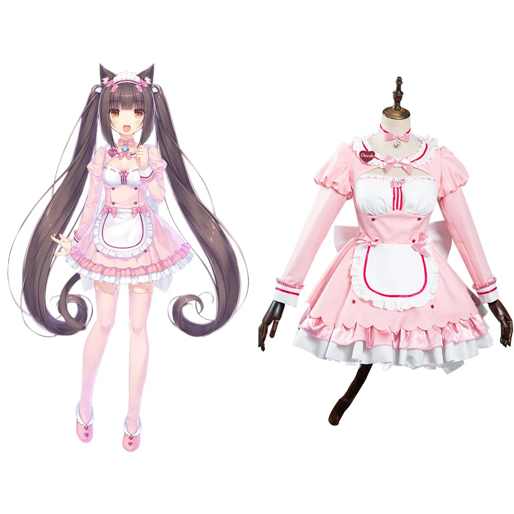 Nekopara vol.4 Chocola Cosplay Costumes Cute Maid Dress Outfits Halloween Carnival Suit
Nekopara vol.4 Chocola Cosplay Costumes Cute Maid Dress Outfits Halloween Carnival Suit