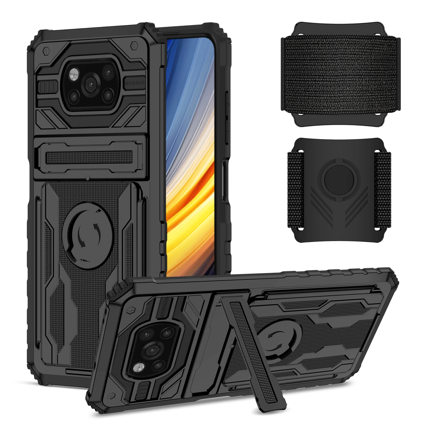Phone Case For Xiaomi Pocophone Poco X3 Pro NFC Shockproof Armor Multifunction Wristband Card Package Protection Bracket Cover
Phone Case For Xiaomi Pocophone Poco X3 Pro NFC Shockproof Armor Multifunction Wristband Card Package Protection Bracket Cover