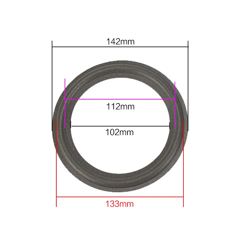 2PCS 5.5 INCH BASS Speaker Foam Side KTV Woofer Speaker Repair Accessories DIY sponge side edge ring circle
2PCS 5.5 INCH BASS Speaker Foam Side KTV Woofer Speaker Repair Accessories DIY sponge side edge ring circle