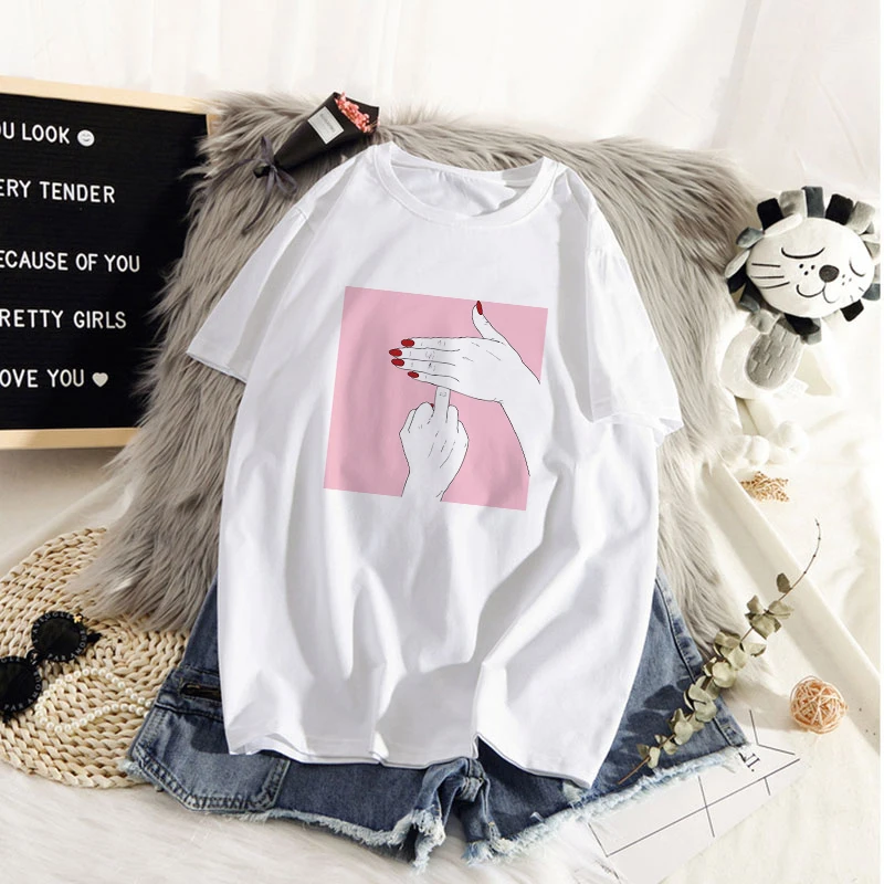 Graphic Tees Tops Temptation Of Beautiful Fingers Tshirts Women Funny T Shirt O-Neck T-Shirt Vintage Ullzang Mujer_t-Shirt
Graphic Tees Tops Temptation Of Beautiful Fingers Tshirts Women Funny T Shirt O-Neck T-Shirt Vintage Ullzang Mujer_t-Shirt