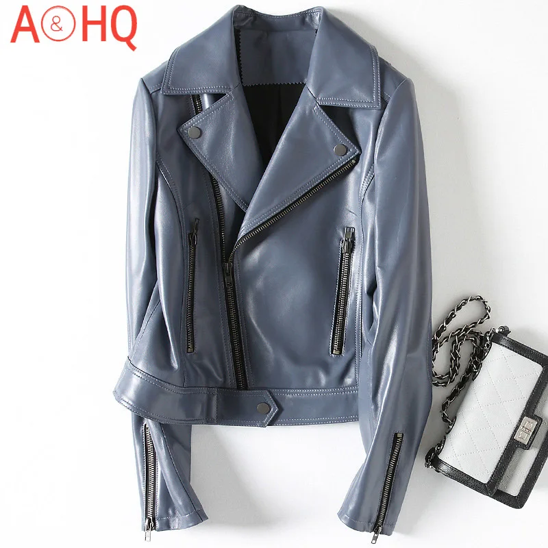 2021 Blue Design Slim 100% Lambskin Genuine Leather Jacket Women Soft Sheepskin Spring Real Leather Short Coat Ladies Clothes
2021 Blue Design Slim 100% Lambskin Genuine Leather Jacket Women Soft Sheepskin Spring Real Leather Short Coat Ladies Clothes
