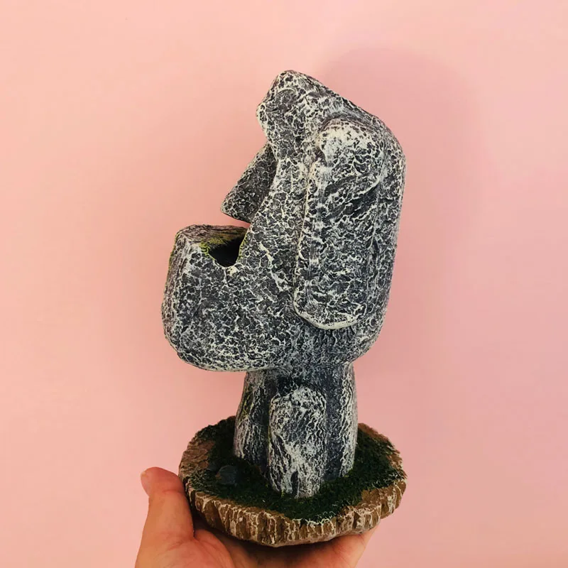 Creative Easter Island Festival MOAI pen holder stone statue pen holder resin crafts decoration small tissue box
Creative Easter Island Festival MOAI pen holder stone statue pen holder resin crafts decoration small tissue box