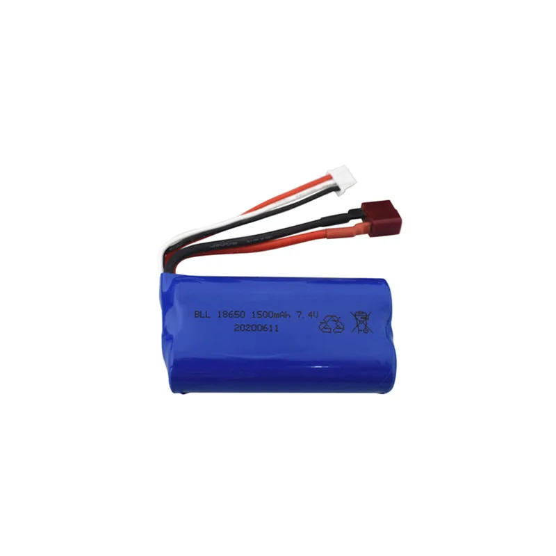 

3PCS 7.4V 1500mah with 1 tor 3 charging cable for WLtoys 12403 12401 12402 12404 12428 12423 12402-A 12428-B 12428-C battery