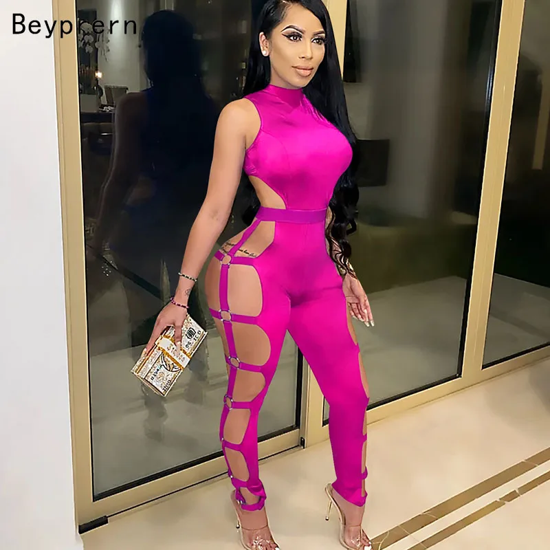 Beyprern New Chic Hollow Out Caged Jumpsuit Womens Rompers Fashion Sleeveless Cut Out Bodycon Rompers Sexy Outfits Club Overalls
Beyprern New Chic Hollow Out Caged Jumpsuit Womens Rompers Fashion Sleeveless Cut Out Bodycon Rompers Sexy Outfits Club Overalls