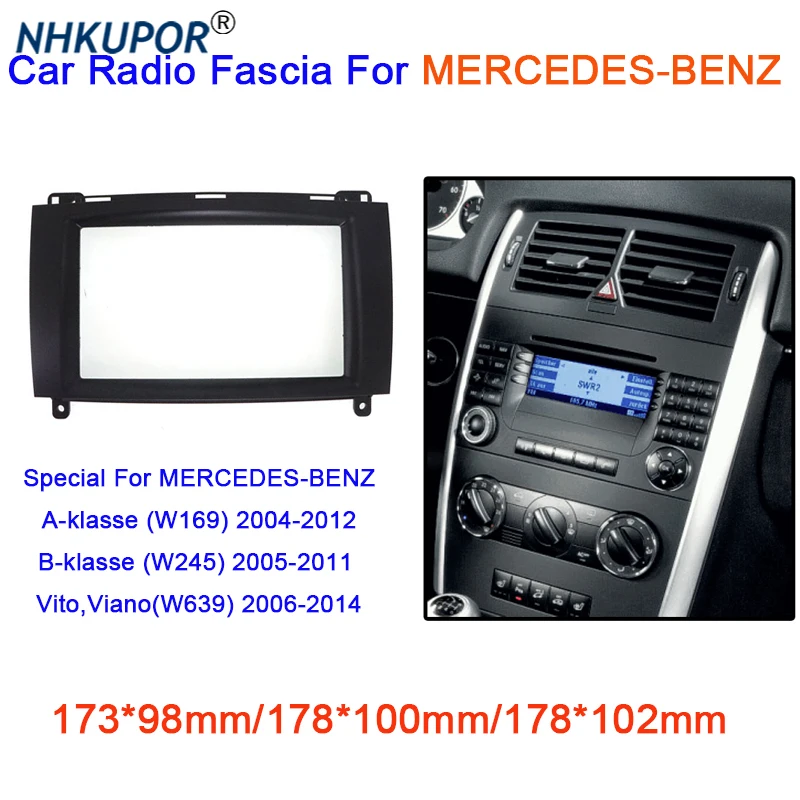 Автомобильная магнитола Fascia Для Φ A-klase W169 B-klase W245 Vito, 2 Din, стерео, DVD, CD, панель, комплект крепления для приборной панели
Автомобильная магнитола Fascia Для Φ A-klase W169 B-klase W245 Vito, 2 Din, стерео, DVD, CD, панель, комплект крепления для приборной панели