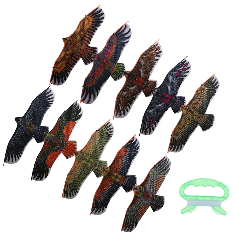 1.1m Flat Eagle Kite With 30 Meter Line Children Flying Bird Kites Windsock Outdoor Toys Garden Cloth For Kids Gift | Игрушки и хобби