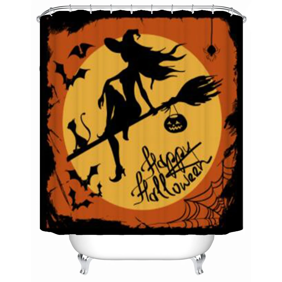 Greepy Halloween Witch Shower Curtain Happy Halloween Curtains Fabric Bathroom Curtain Set With Hooks Waterproof Shower Curtains
Greepy Halloween Witch Shower Curtain Happy Halloween Curtains Fabric Bathroom Curtain Set With Hooks Waterproof Shower Curtains