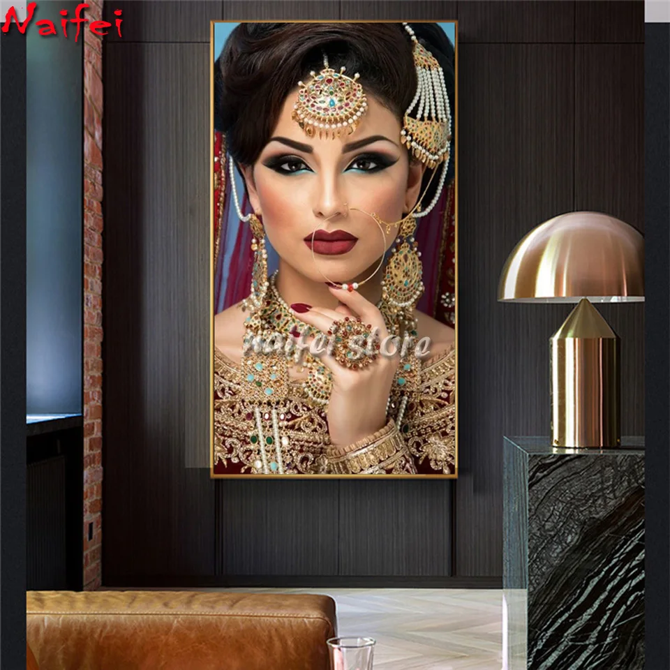 Алмазная картина 5D «сделай сам», большая картина для девушки в арабском стиле, Алмазная мозаика, полный квадратный/круглый бриллиант, страз... 
Алмазная картина 5D «сделай сам», большая картина для девушки в арабском стиле, Алмазная мозаика, полный квадратный/круглый бриллиант, страз...