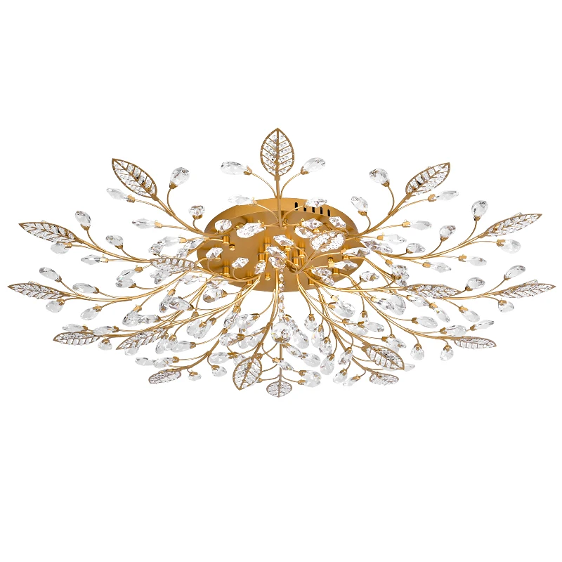 Nordic luxury retro modern flower-shaped European crystal lamp American ceiling lamp living room lamp French device lamp
Nordic luxury retro modern flower-shaped European crystal lamp American ceiling lamp living room lamp French device lamp