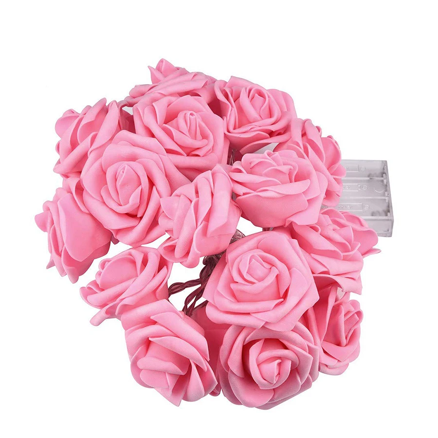 Battery Operated 10/20/40Leds Pink Rose Flower String Light Christmas Holiday Lights Valentine Wedding Party Decoration LED Lamp
Battery Operated 10/20/40Leds Pink Rose Flower String Light Christmas Holiday Lights Valentine Wedding Party Decoration LED Lamp