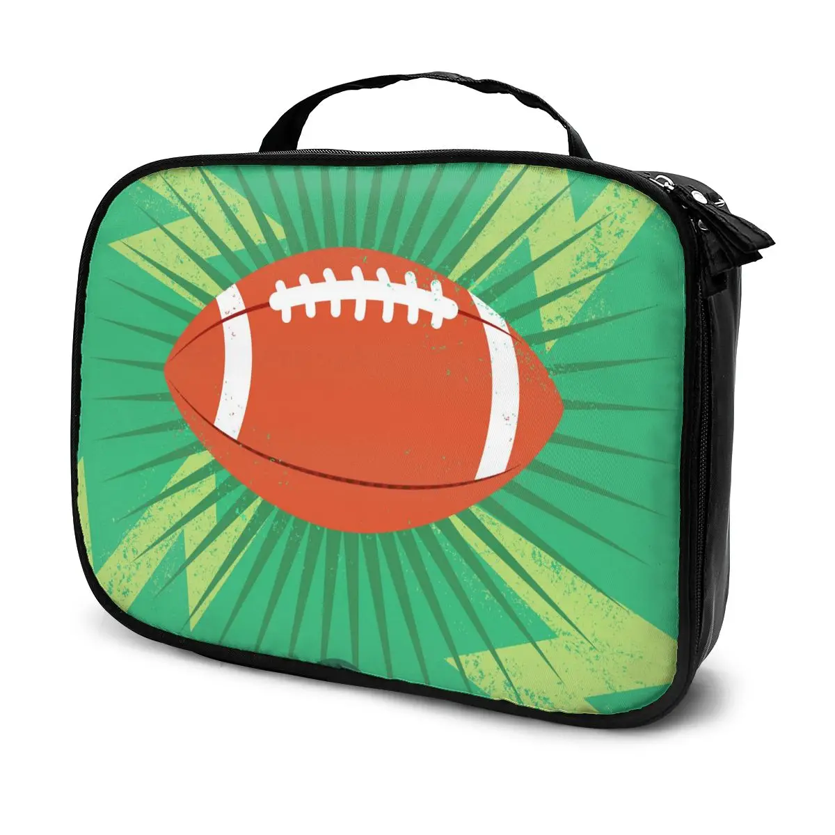 Girl Makeup Bag Retro America Football Women Cosmetic Bag Toiletries Organizer Waterproof Female Storage Bag Make up Cases 
Girl Makeup Bag Retro America Football Women Cosmetic Bag Toiletries Organizer Waterproof Female Storage Bag Make up Cases