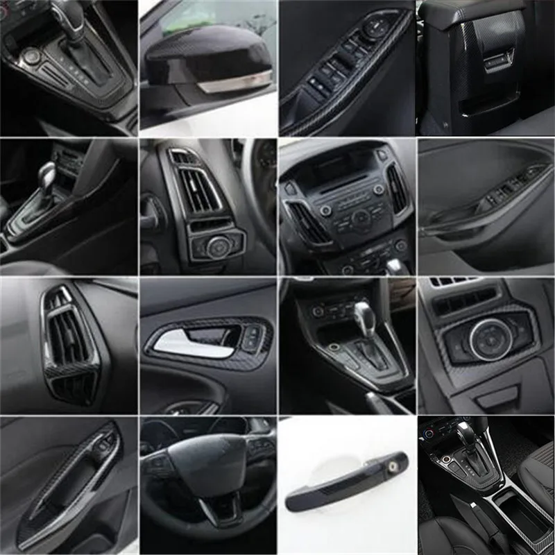 EAZYZKING Car-Styling Air vent door handle review mirror key cover glovebox Decorative trim case For Ford Focus 3 2015-2018
EAZYZKING Car-Styling Air vent door handle review mirror key cover glovebox Decorative trim case For Ford Focus 3 2015-2018
