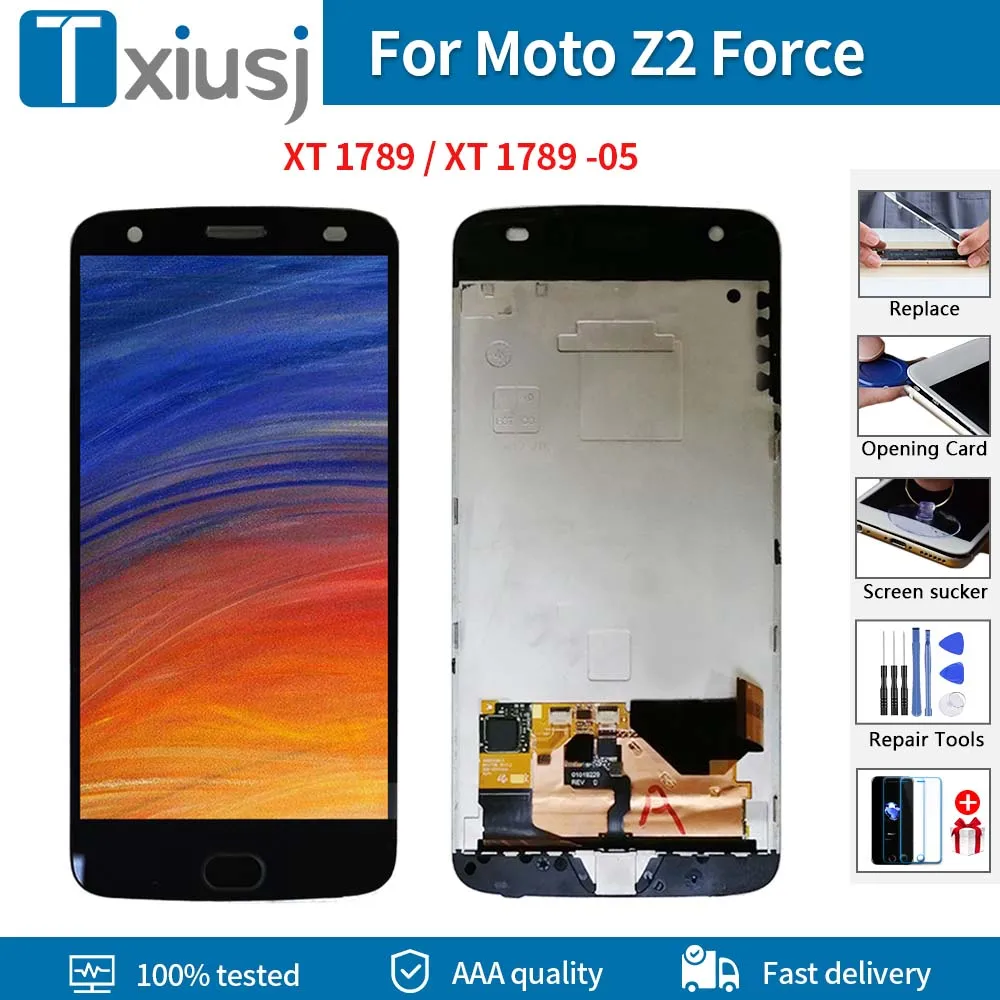 100% Original For Moto Z2 Force LCD Display For Moto Z2 Force XT1789 Display Screen Touch Digitizer Assembly Burn Shadow Screen
100% Original For Moto Z2 Force LCD Display For Moto Z2 Force XT1789 Display Screen Touch Digitizer Assembly Burn Shadow Screen
