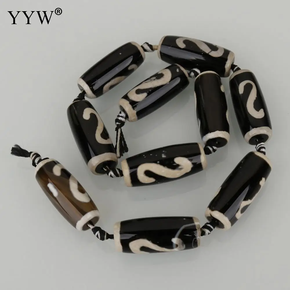 10PCs/Strand Natural Tibetan Agates Dzi Beads Column white and black Stone Sold Per Approx 14 Inch Strand
10PCs/Strand Natural Tibetan Agates Dzi Beads Column white and black Stone Sold Per Approx 14 Inch Strand