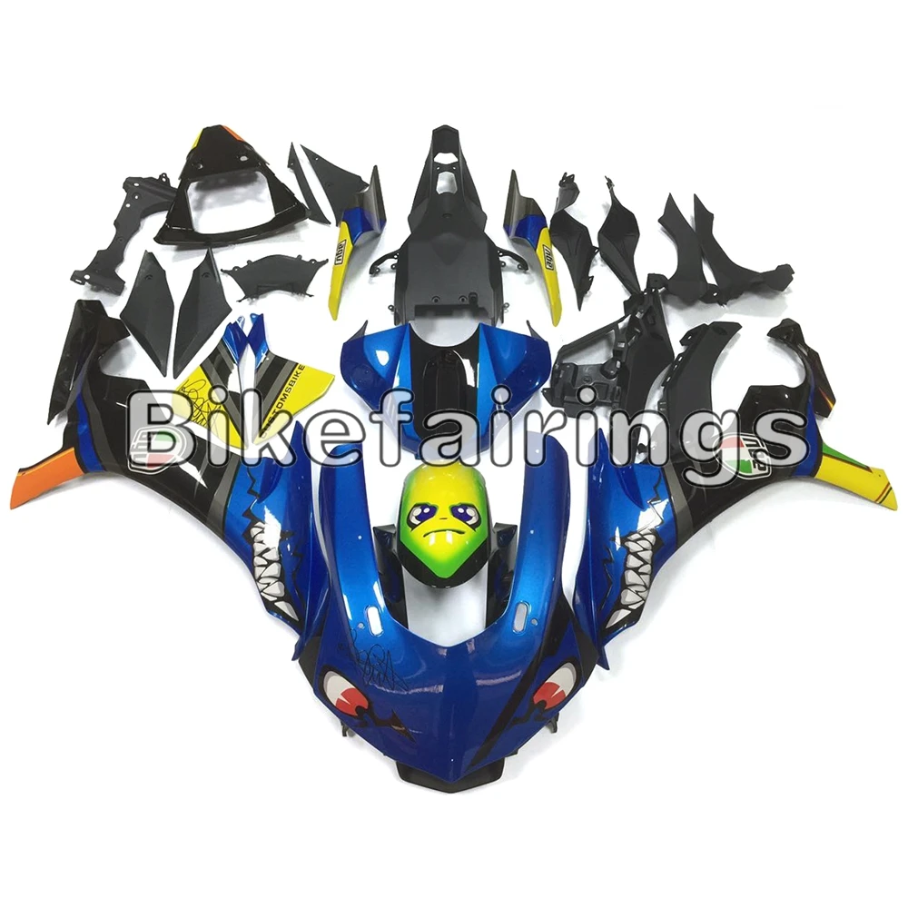 Для Yamaha YZF R1 2015 2016 2017 2018 2019 обтекатель Наборы корпус инжектора кадров акулы синие