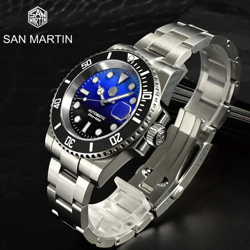 San Martin 40.5mm MOP Dial Sub Diver Water Ghost Luxury Sapphire Men Automatic Mechanical Watches 20Bar Luminous Date Mens watch
San Martin 40.5mm MOP Dial Sub Diver Water Ghost Luxury Sapphire Men Automatic Mechanical Watches 20Bar Luminous Date Mens watch