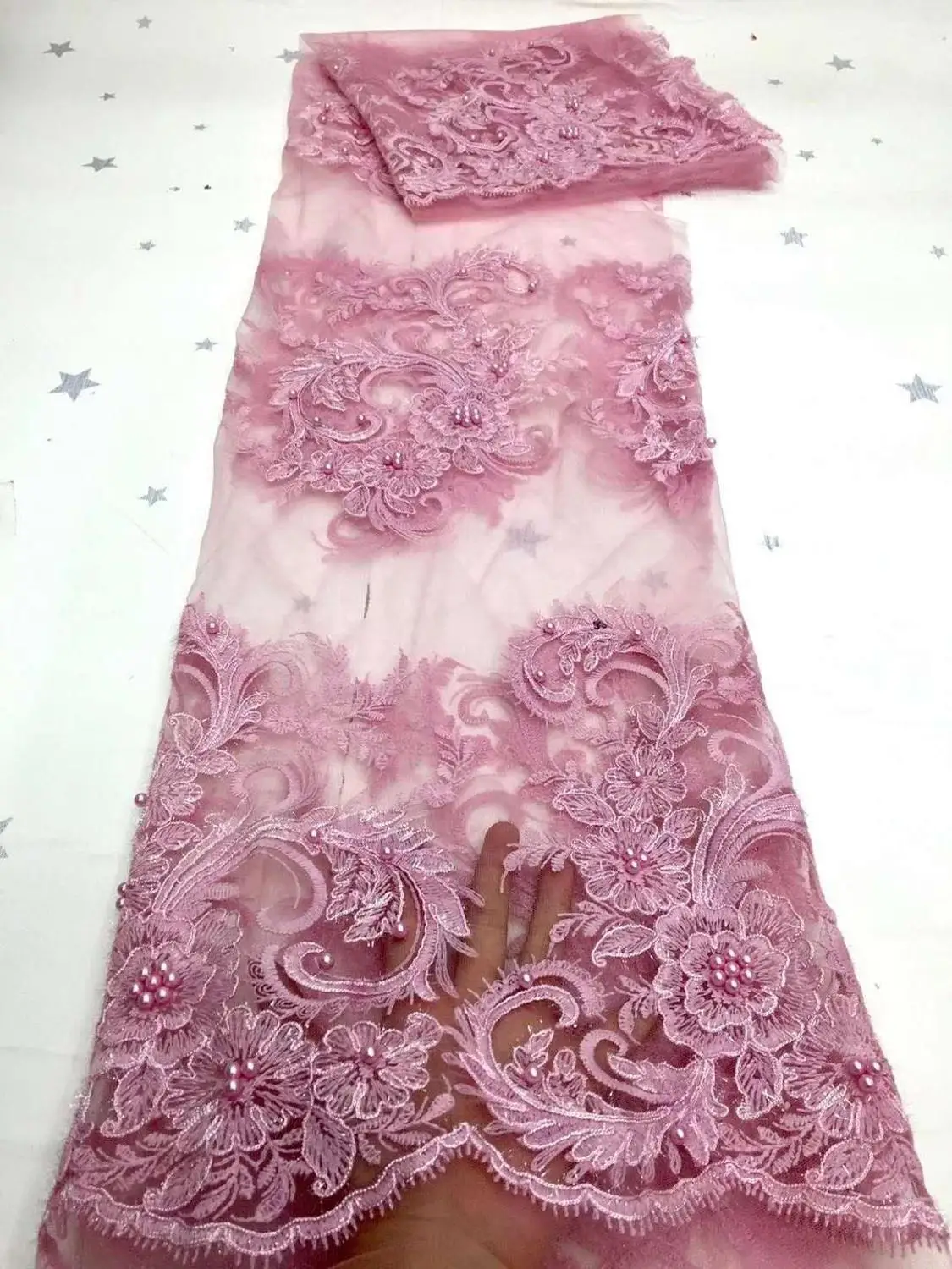 2020 new bead accessories strand embroidery tulle lace French mesh yarn African fabric for evening dress party dress 5yards
2020 new bead accessories strand embroidery tulle lace French mesh yarn African fabric for evening dress party dress 5yards