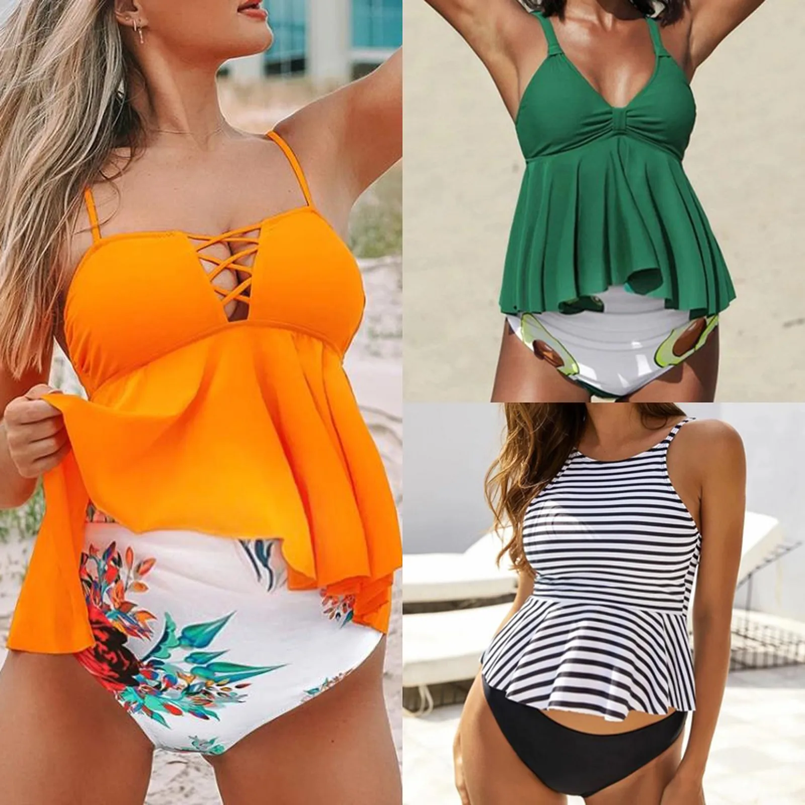 Women's Swimsuit Two-piece Swimwear Push Up Bathing Suit Printing Maternity Bikini Swimming Sexy Beachwear High Waist Biquini
Women's Swimsuit Two-piece Swimwear Push Up Bathing Suit Printing Maternity Bikini Swimming Sexy Beachwear High Waist Biquini