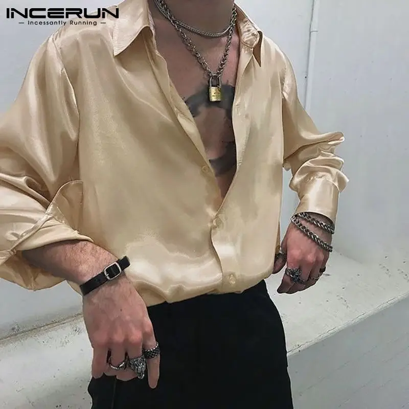 INCERUN Fashion Men Solid Color Shirt Turn Down Collar Long Sleeve Breathable Thin Tops Streetwear Loose Casual Camisa Masculina
INCERUN Fashion Men Solid Color Shirt Turn Down Collar Long Sleeve Breathable Thin Tops Streetwear Loose Casual Camisa Masculina