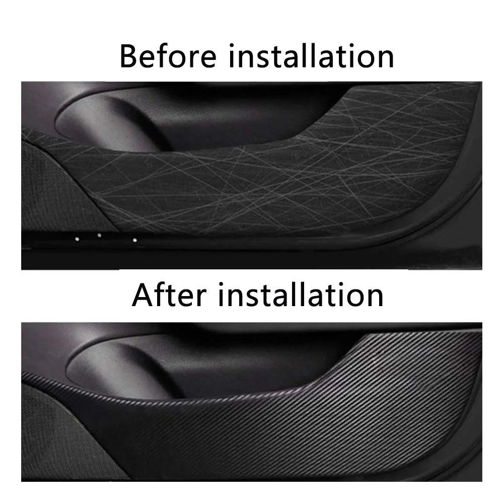 4pcs Carbon Fiber Anti Dirty Styling Anti Kick Mat Pad Interior Car Door Protector Cover Professional Automobiles Practical 
4pcs Carbon Fiber Anti Dirty Styling Anti Kick Mat Pad Interior Car Door Protector Cover Professional Automobiles Practical
