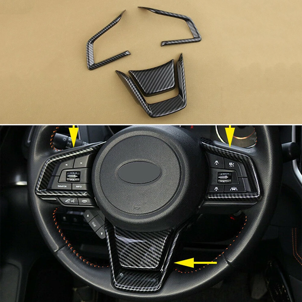 DIY Steering Wheel Switch Cover Trims For Subaru Forester Crosstrek XV Replacement 4pcs/Set ABS Plastic High Quality
DIY Steering Wheel Switch Cover Trims For Subaru Forester Crosstrek XV Replacement 4pcs/Set ABS Plastic High Quality