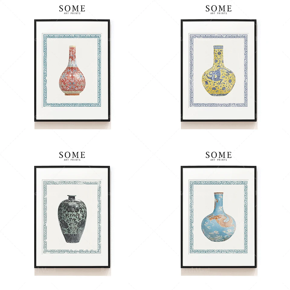 Chinese style porcelain printing. Oriental porcelain printing. Ceramic art prints. Vintage porcelain wall decoration
Chinese style porcelain printing. Oriental porcelain printing. Ceramic art prints. Vintage porcelain wall decoration