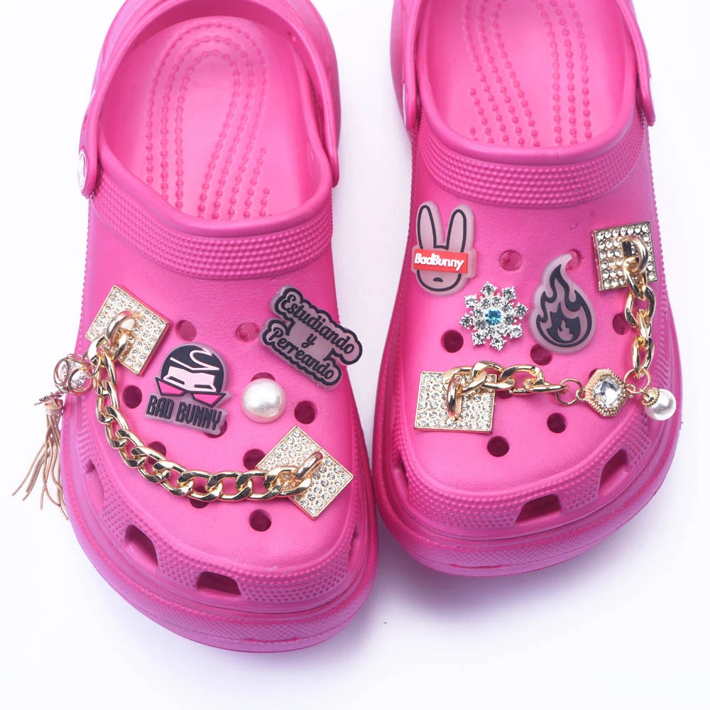 Single Sale Luminous Bad Bunny Rabbit Cartoon PVC Shoe Charms Noctilucent Star Glowing On Night Shoes Accessories DIY Croc Jibz
Single Sale Luminous Bad Bunny Rabbit Cartoon PVC Shoe Charms Noctilucent Star Glowing On Night Shoes Accessories DIY Croc Jibz
