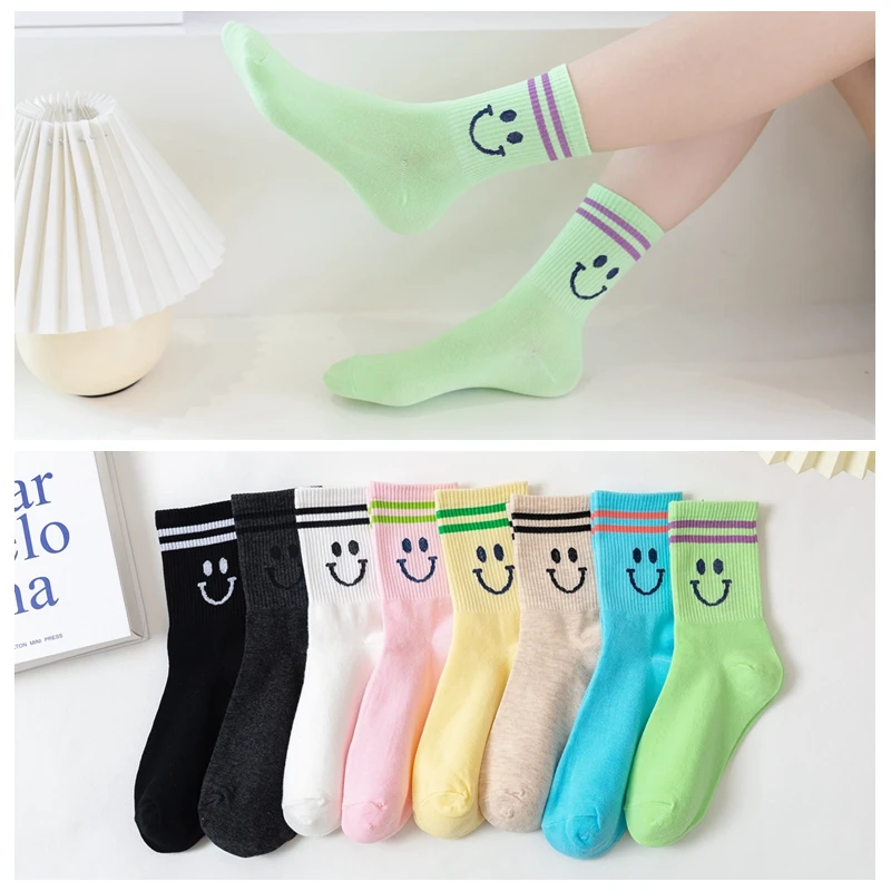 Japanese Kawaii New Cute Big Smiley Face Women Socks Parallel Bar Happy Funny Socks Fashion Harajuku Multicolor Korean Style Sox
Japanese Kawaii New Cute Big Smiley Face Women Socks Parallel Bar Happy Funny Socks Fashion Harajuku Multicolor Korean Style Sox