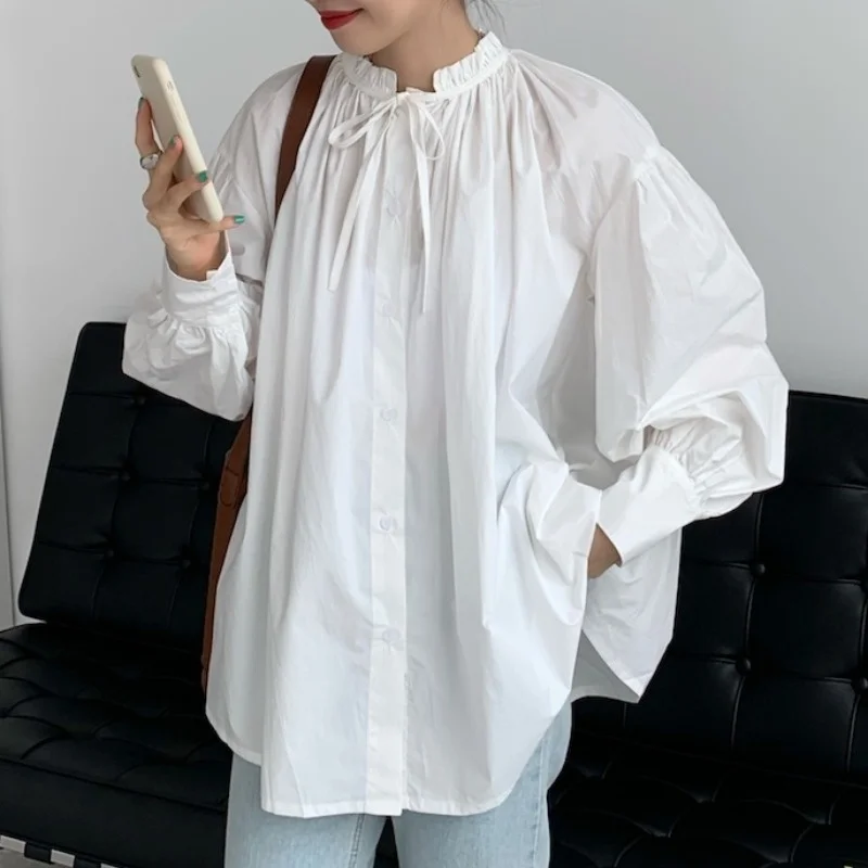 Solid Shirts Female 2021 Spring New Student Korean Version Style Loose And Thin Cardigan
Solid Shirts Female 2021 Spring New Student Korean Version Style Loose And Thin Cardigan